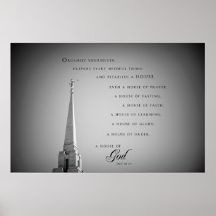 Poster - Oquirrh Mountain Utah LDS Temple 3