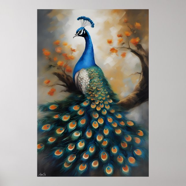 Poster | Peacock | Painting  (Front)