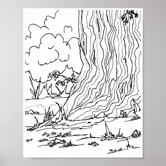 Poster - Pebbles Under a Tree (Front)