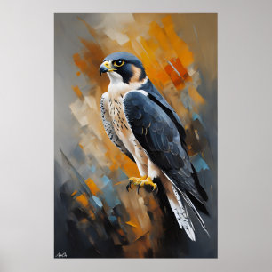 Poster   Peregrine Falcon   Painting Style 