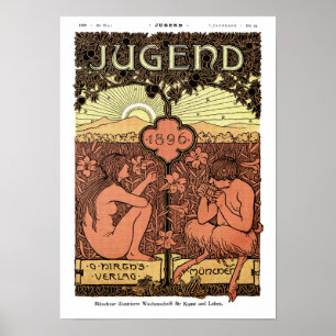 Poster: Pipes of Pan - Jugend Magazine May 1896 Poster