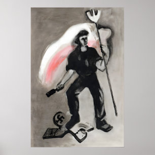 Poster Poland Warsaw uprising drawing Resistance