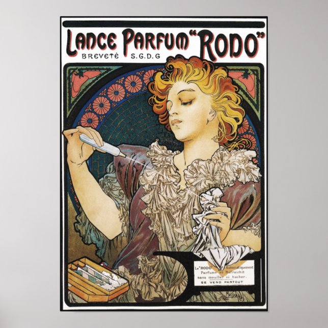 Poster/Print:  Alphonse Mucha-Lance Parfum "Rodo" Poster (Front)