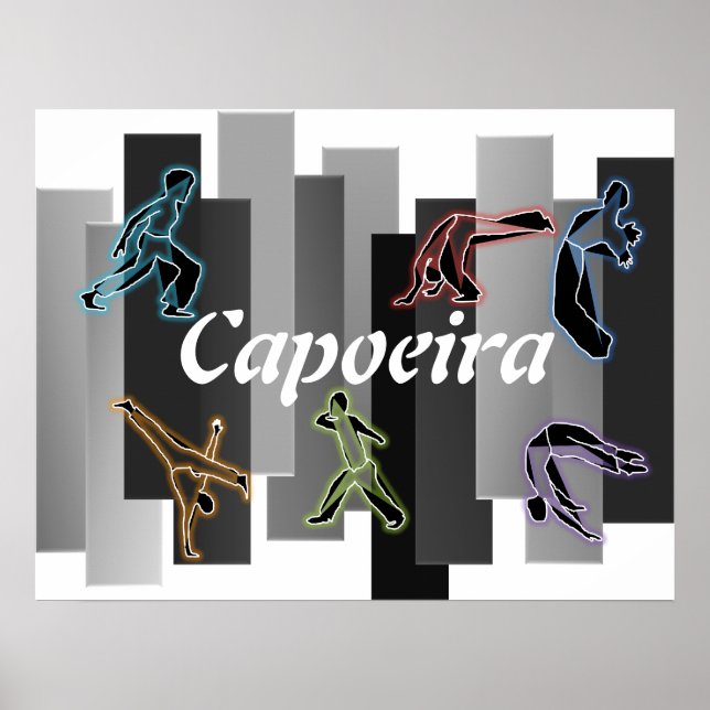 poster print capoeira martial arts axle fighters (Front)