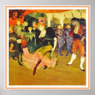 Poster/Print: Dancing the Bolero: Toulouse-Lautrec Poster