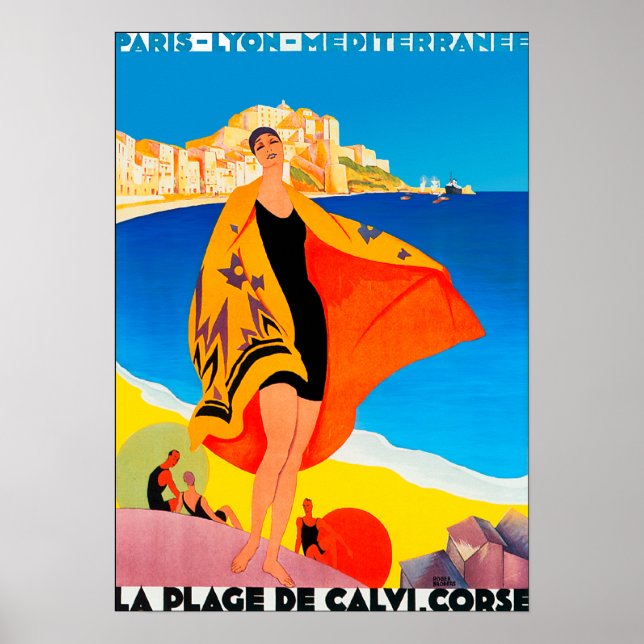 Poster/Print: French Riviera Poster (Front)