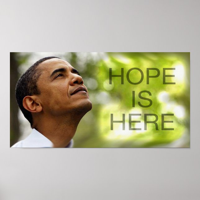 Poster Print Hope Is Here (Front)