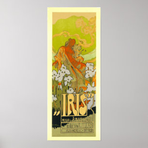 Poster/Print: Iris - Art Nouveau Poster