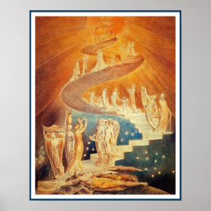 Poster/Print:  Jacob's Ladder - William Blake Poster