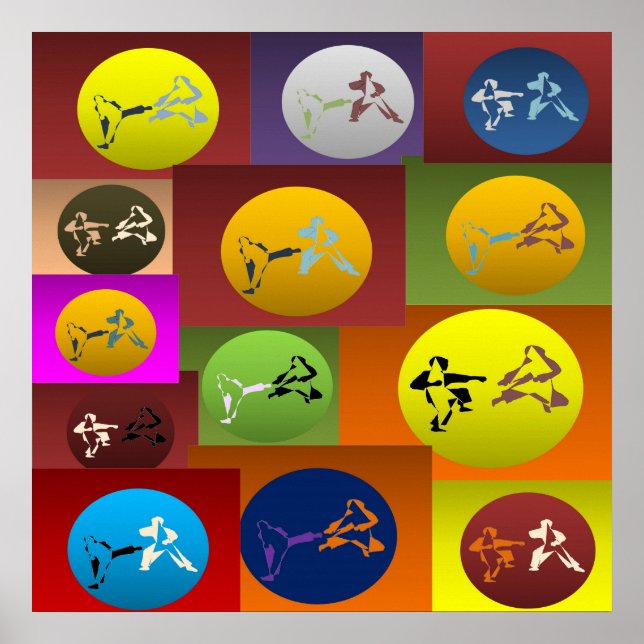 poster print karate martial arts (Front)