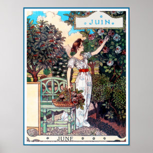 Poster/Print: Month of  June - Juin Poster