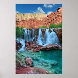 Poster print of Navajo Falls, Havasupai Arizona