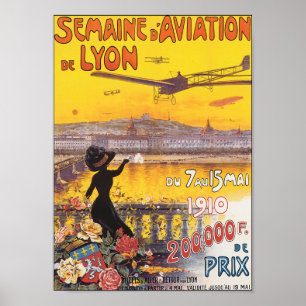 Poster/Print: Semaine d' Aviation De Lyon Poster