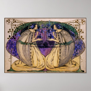 Poster Print: Spring by Frances Macdonald