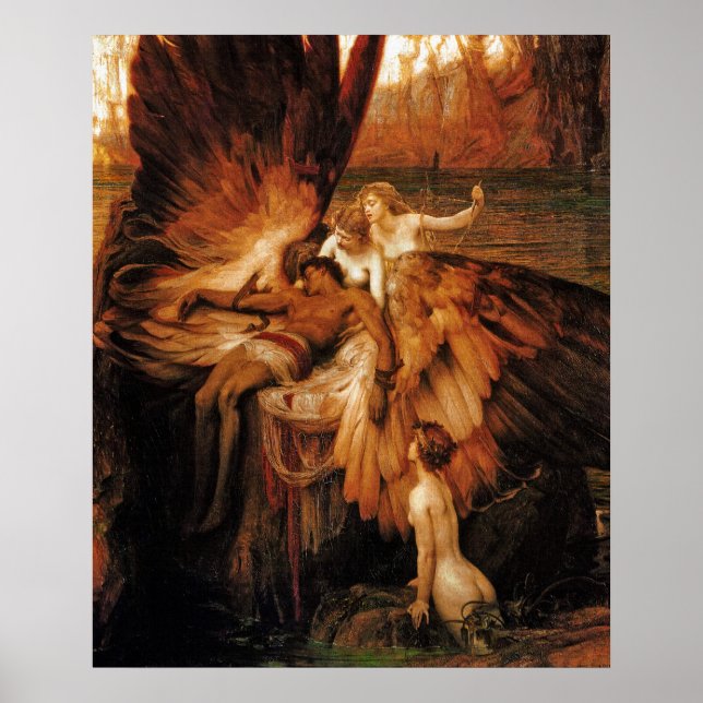 Poster Print: The Lament for Icarus by H. Draper (Front)