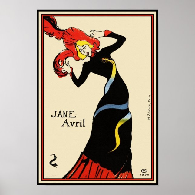 Poster/Print: Toulouse Lautrec - Jane Avril Poster (Front)