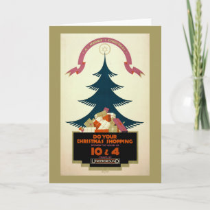 Poster Promoting Travel By London Underground Card