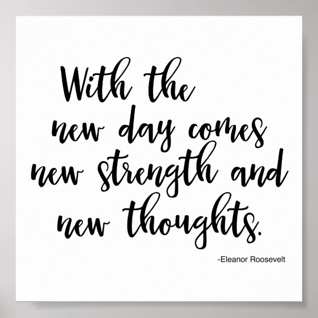 Poster Quoting Eleanor Roosevelt (Front)