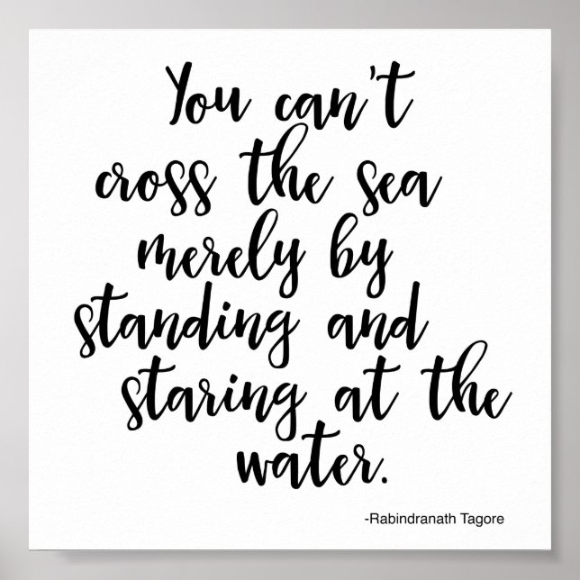 Poster Quoting Rabindranath Tagor - Action (Front)