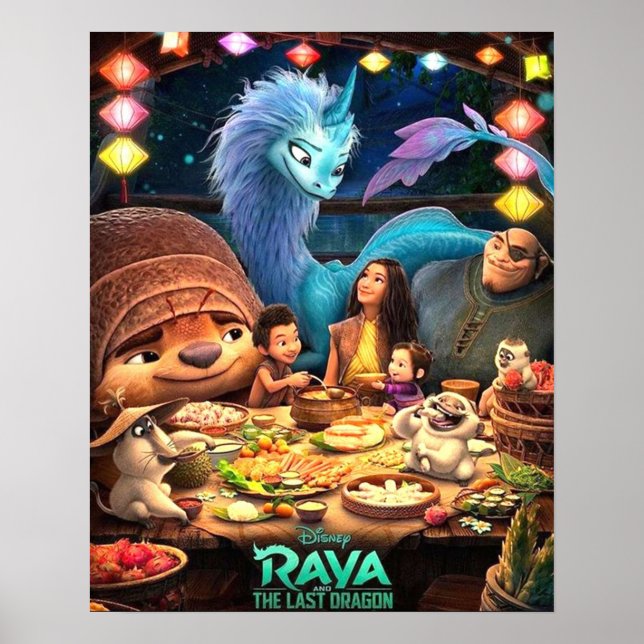 Poster Raya And The Last Dragon Aesthetic (Front)