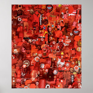 Poster: Red Board Game Components Poster