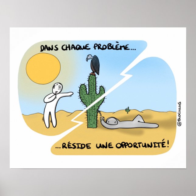 Poster "Remerciez vos problèmes" (Front)