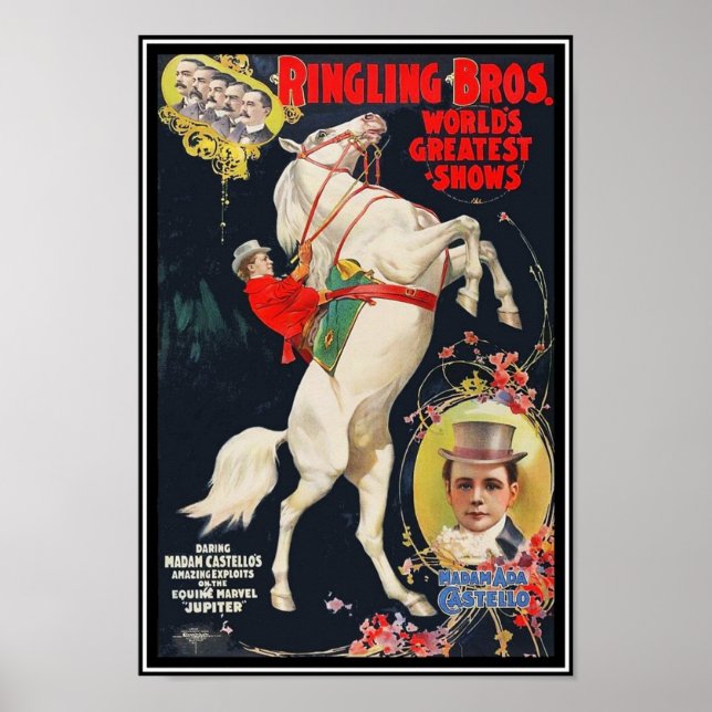 Poster Ringling Brothers Circus Madam Ada Castello (Front)