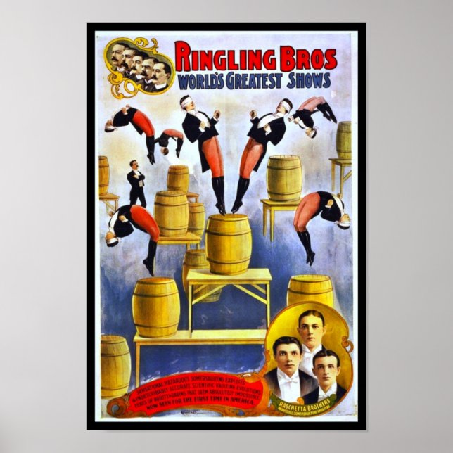 Poster Ringling Brothers Circus Raschetta Brothers (Front)