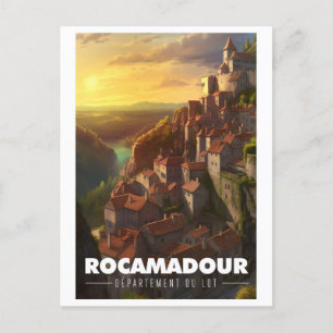 Poster Rocamadour - France - Department of Lot - Postcard