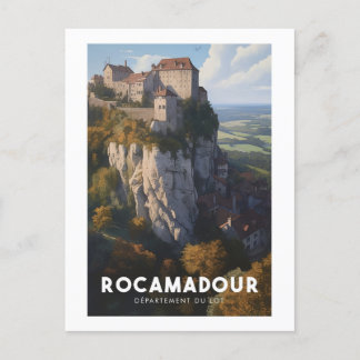 Poster Rocamadour - France - Department of Lot - Postcard
