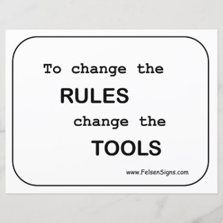 Poster - Rules / Tools