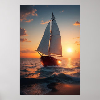 Poster Sail Boat