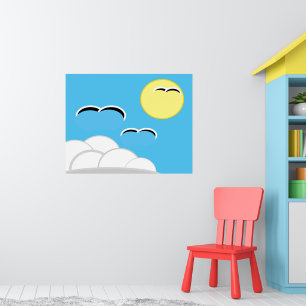 Poster - Seagulls Soaring