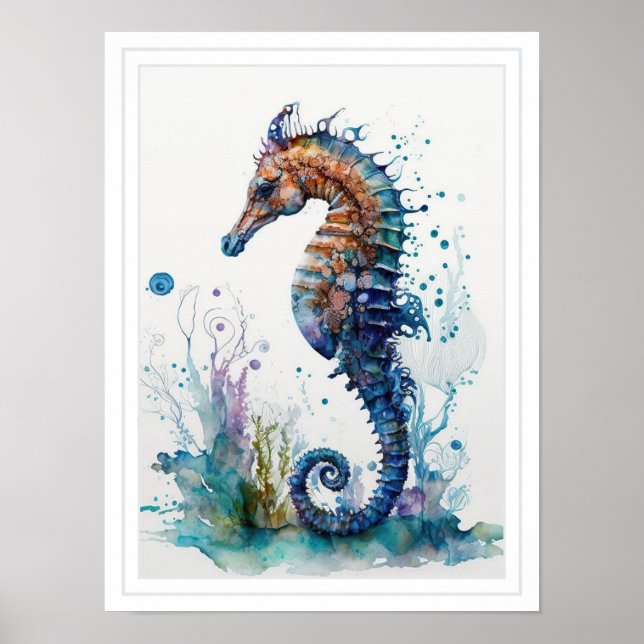 Poster - Seahorse Sealife Under the Sea (Front)
