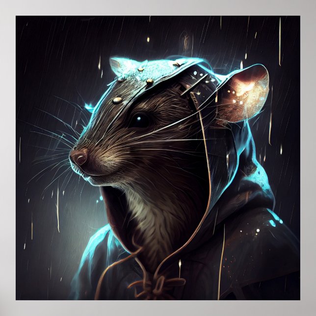 Poster sewer rat (Front)