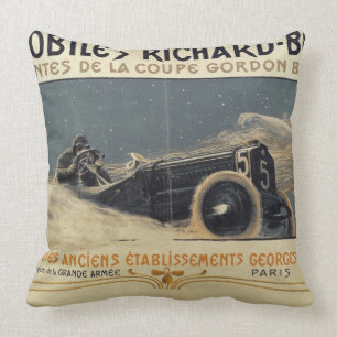 Poster showing Automobiles Richard-Brasier winning Cushion