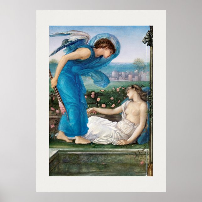 POSTER : SIR EDWARD BURNE-JONES : CUPID + PSYCHE (Front)