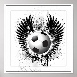 Poster-Soccer  12" x 12" Poster