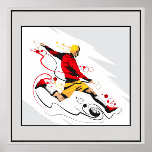 Poster-Soccer  24" x 24" Poster