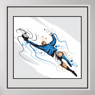 Poster-Soccer  24" x 24" Poster