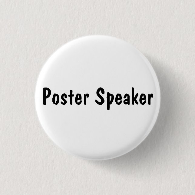 Poster Speaker 3 Cm Round Badge (Front)