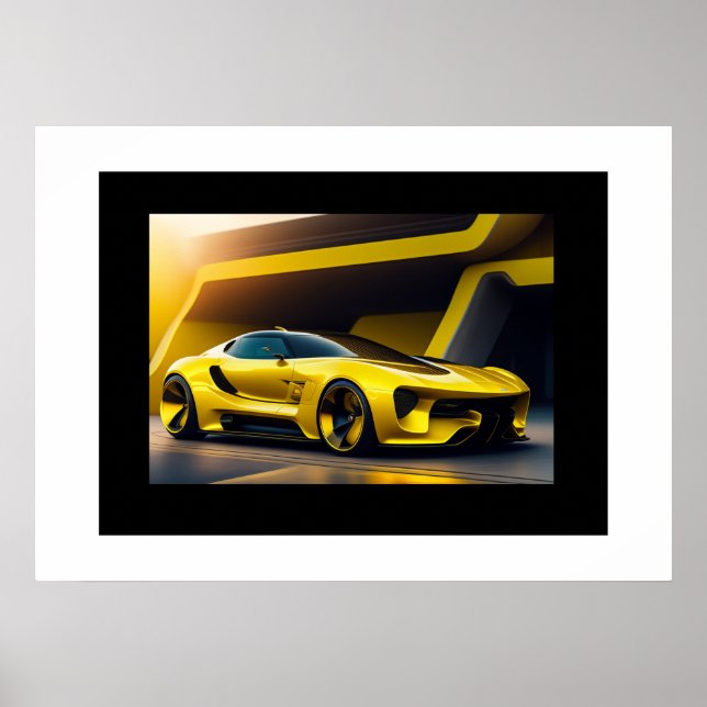 Poster Sports Car (Front)