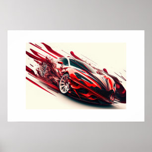 Poster Sports Car
