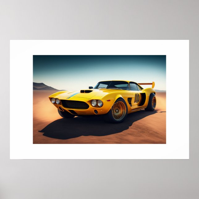 Poster Sports Car (Front)