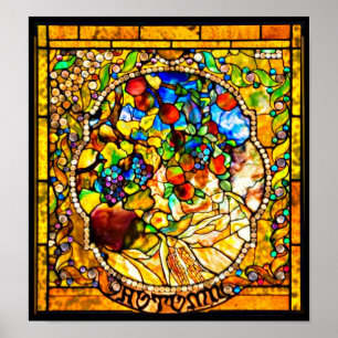 Poster-Stained Glass-Louis Tiffany 102 Poster