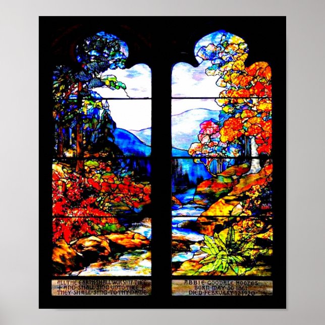 Poster-Stained Glass-Louis Tiffany 113 Poster (Front)