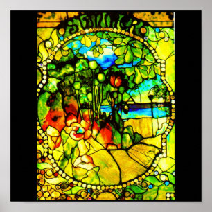 Poster-Stained Glass-Tiffany 3 Poster