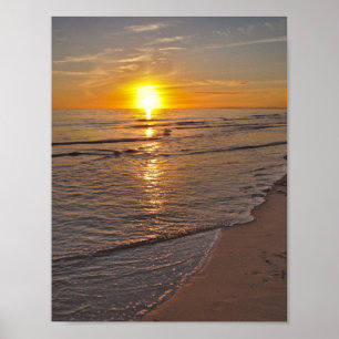 Poster: Sunset by the Beach Poster