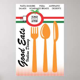 Poster Template Casual Dining Italian