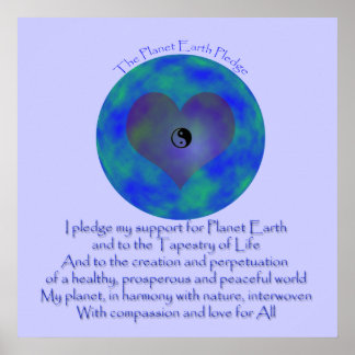 Poster -  The Planet Earth Pledge
